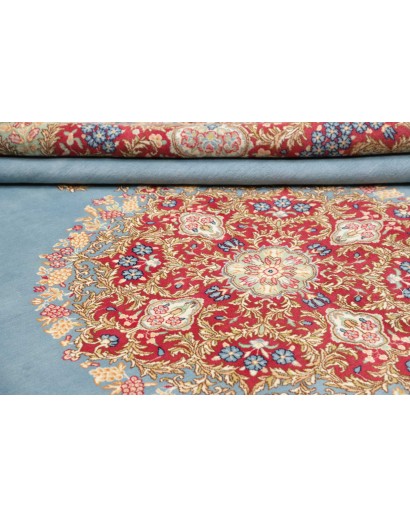 Tappeto Kerman Persia azzurro 280x385