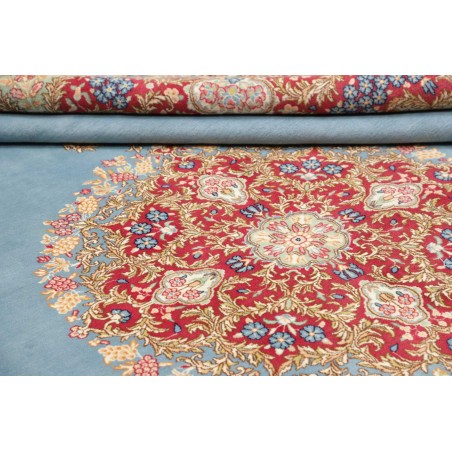 Tappeto Kerman Persia azzurro 280x385
