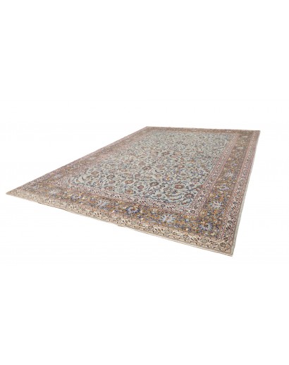 Tappeto Kashan Persia azzurro verde 303x410