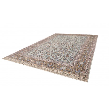 Tappeto Kashan Persia azzurro verde 303x410