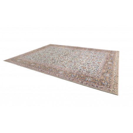Tappeto Kashan Persia azzurro verde 303x410