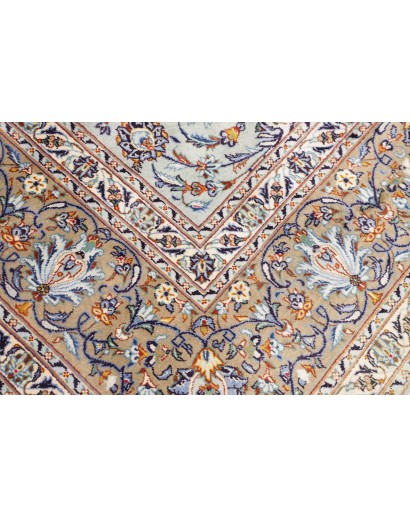 Tappeto Kashan Persia azzurro verde 303x410