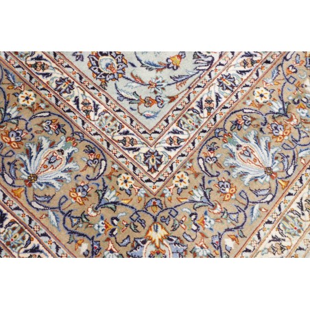 Tappeto Kashan Persia azzurro verde 303x410