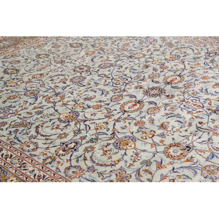 Tappeto Kashan Persia azzurro verde 303x410