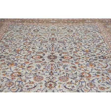 Tappeto Kashan Persia azzurro verde 303x410