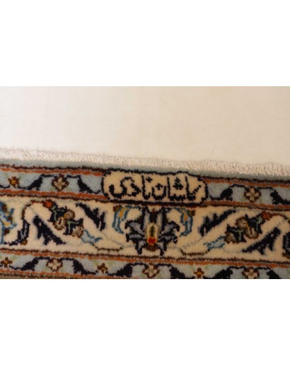 Tappeto Kashan Persia azzurro verde 303x410