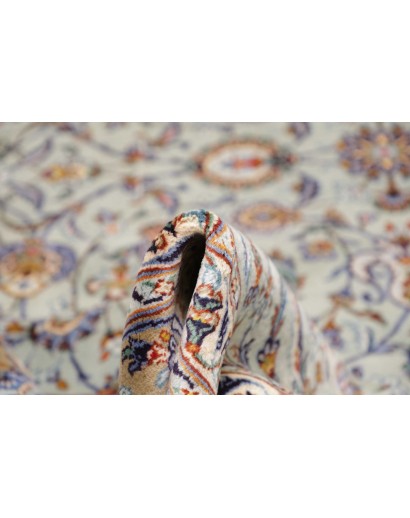 Tappeto Kashan Persia azzurro verde 303x410