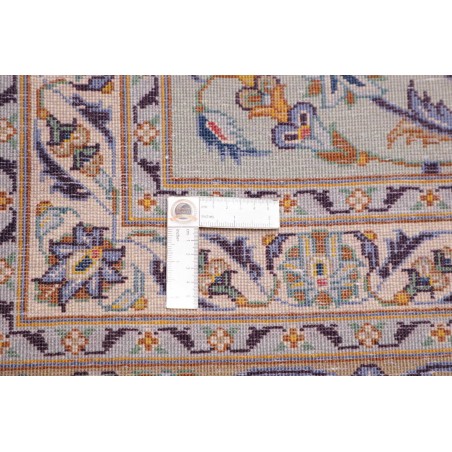 Tappeto Kashan Persia azzurro verde 303x410