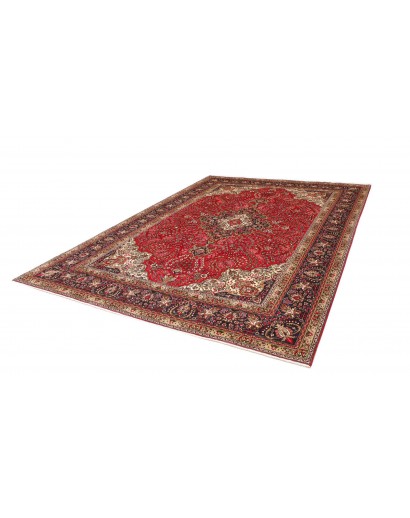 Tappeto Tabriz Persia marrone blu 245x344