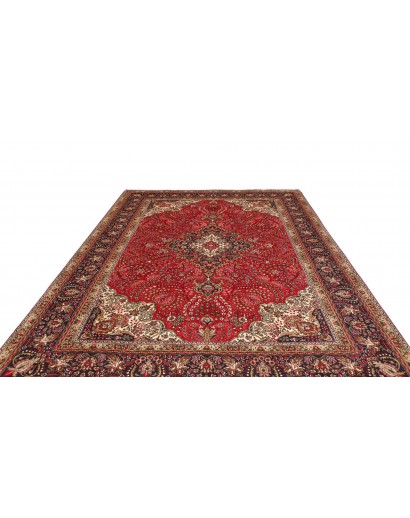 Tappeto Tabriz Persia marrone blu 245x344