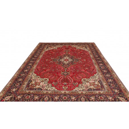 Tappeto Tabriz Persia marrone blu 245x344