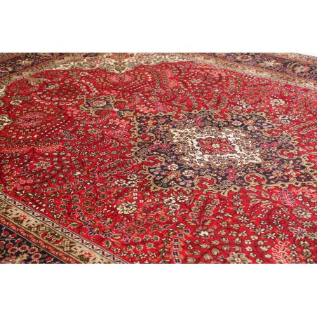 Tappeto Tabriz Persia marrone blu 245x344